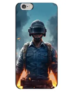 Чехол для iPhone 6 Plus / 6s Plus с картинкой «PUBG — реалистичный герой»