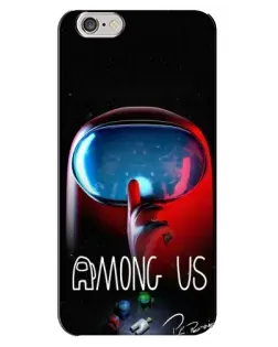 Чохол для iPhone 6 Plus / 6s Plus з картинкою «Червоний імпостер — макро»