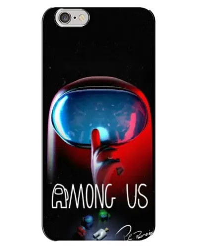 Чехол для iPhone 6 Plus / 6s Plus с картинкой «Красный импостер — макро»