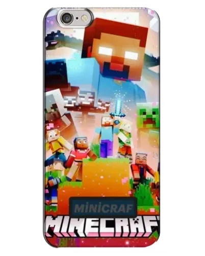 Чохол для iPhone 6 Plus / 6s Plus з картинкою «Minecraft герої гри»