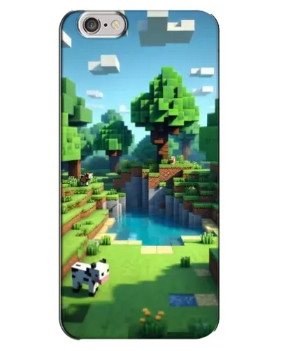 Чохол для iPhone 6 Plus / 6s Plus з картинкою «Minecraft літній день»