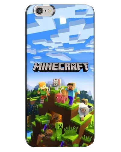 Чохол для iPhone 6 Plus / 6s Plus з картинкою «Minecraft класичний світ»