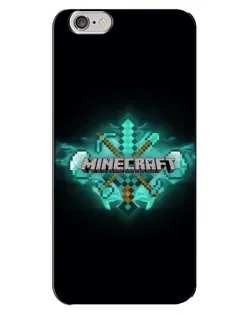 Чохол для iPhone 6 Plus / 6s Plus з картинкою «Minecraft Diamond лого»