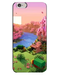 Чохол для iPhone 6 Plus / 6s Plus з картинкою «Рожеве дерево Minecraft»