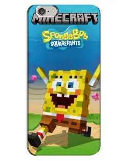 Чохол для iPhone 6 Plus / 6s Plus з картинкою «Губка Боб Minecraft»