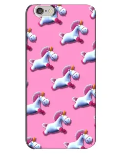 Чохол для iPhone 6 Plus / 6s Plus з картинкою «Єдинороги на рожевому»