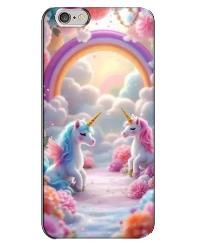 Чохол для iPhone 6 Plus / 6s Plus з картинкою «Веселка і єдинороги»
