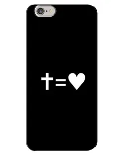 Чохол для iPhone 6 Plus / 6s Plus з картинкою «Хрест та Серце»