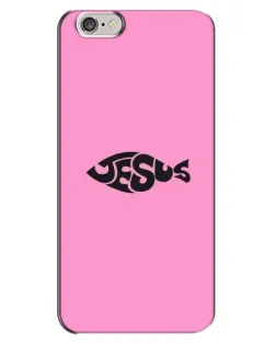 Чохол для iPhone 6 Plus / 6s Plus з картинкою «Рожевий символ Jesus»
