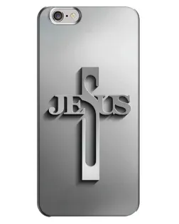 Чохол для iPhone 6 Plus / 6s Plus з картинкою «Металевий хрест Jesus»