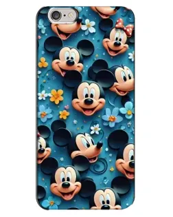 Чехол для iPhone 6 Plus / 6s Plus с картинкой «Паттерн Микки и Минни»