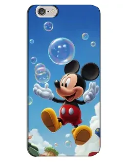 Чохол для iPhone 6 Plus / 6s Plus з картинкою «Mickey та мильні бульбашки»
