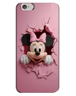 Чехол для iPhone 6 Plus / 6s Plus с картинкой «Минни сквозь стену»