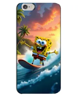 Чохол для iPhone 6 Plus / 6s Plus з картинкою «Губка Боб серфінгіст»