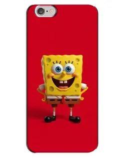 Чохол для iPhone 6 Plus / 6s Plus з картинкою «Спанч Боб на червоному»