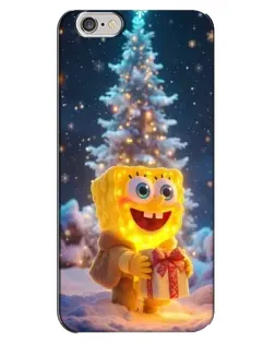 Чохол для iPhone 6 Plus / 6s Plus з картинкою «Різдвяний Спанч Боб»