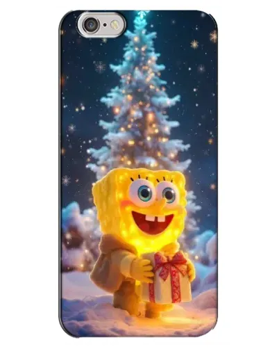 Чохол для iPhone 6 Plus / 6s Plus з картинкою «Різдвяний Спанч Боб» Чохол для iPhone 6 Plus / 6s Plus з картинкою «Різдвяний Спанч Боб»