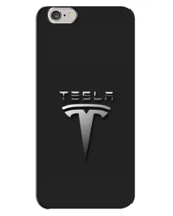 Чохол для iPhone 6 Plus / 6s Plus з картинкою «Сталевий логотип Tesla»