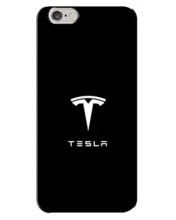 Чохол для iPhone 6 Plus / 6s Plus з картинкою «Tesla White Logo»