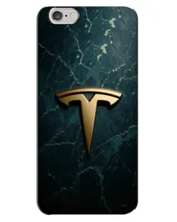 Чохол для iPhone 6 Plus / 6s Plus з картинкою «Мармурова Tesla Gold»