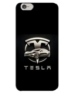 Чохол для iPhone 6 Plus / 6s Plus з картинкою «Tesla — срібне авто»