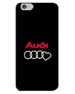 Чохол для iPhone 6 Plus / 6s Plus з картинкою «Логотип Audi Heart»
