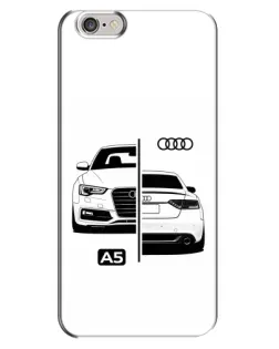 Чохол для iPhone 6 Plus / 6s Plus з картинкою «Audi — контрастний дизайн»