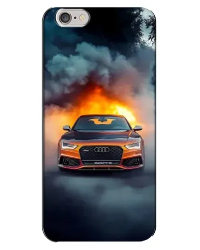 Чохол для iPhone 6 Plus / 6s Plus з картинкою «Audi у вогняному диму»
