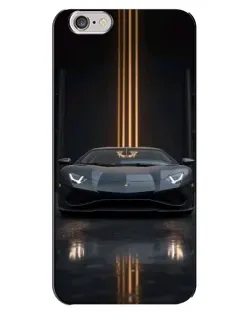 Чохол для iPhone 6 Plus / 6s Plus з картинкою «Lamborghini золоті лінії»