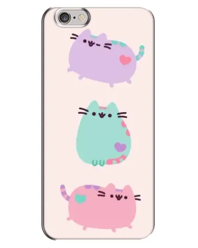 Чохол для iPhone 6 Plus / 6s Plus з картинкою «Pusheen тріо»