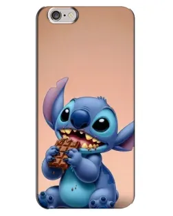 Чехол для iPhone 6 Plus / 6s Plus с картинкой «Стич ест шоколад»