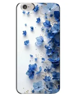 Чохол для iPhone 6 Plus / 6s Plus з картинкою «Блакитний квітковий каскад»