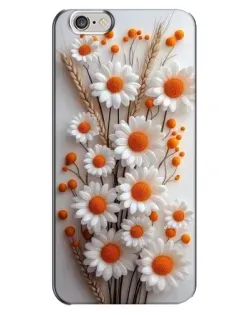 Чохол для iPhone 6 Plus / 6s Plus з картинкою «Білі сухоцвіти»