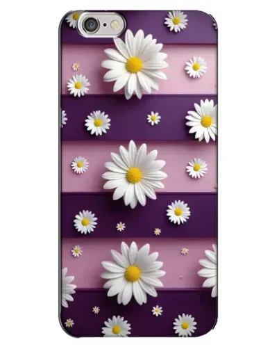 Чохол для iPhone 6 Plus / 6s Plus з картинкою «Ромашки на фіолетовому»