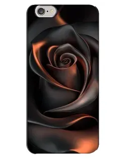 Чохол для iPhone 6 Plus / 6s Plus з картинкою «Шовкова чорна троянда»