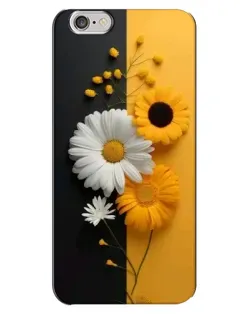 Чохол для iPhone 6 Plus / 6s Plus з картинкою «Соняшник та ромашка»