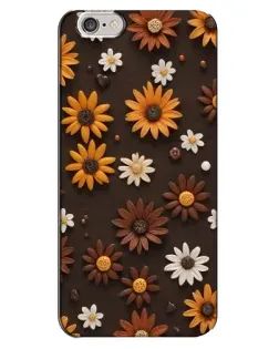 Чохол для iPhone 6 Plus / 6s Plus з картинкою «Візерунок з маленьких соняшників»