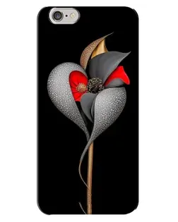 Чохол для iPhone 6 Plus / 6s Plus з картинкою «Срібна фантазійна квітка»