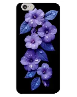 Чехол для iPhone 6 Plus / 6s Plus с картинкой «Фиолетовые цветы с росою» Чехол для iPhone 6 Plus / 6s Plus с картинкой «Фиолетовые цветы с росою»