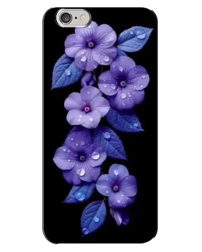 Чохол для iPhone 6 Plus / 6s Plus з картинкою «Фіолетові квіти з росою»