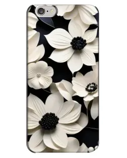 Чохол для iPhone 6 Plus / 6s Plus з картинкою «Об'ємні білі квіти»