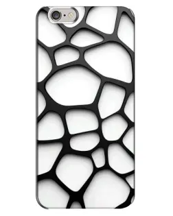 Чехол для iPhone 6 Plus / 6s Plus с картинкой «Белая объемная сетка» Чехол для iPhone 6 Plus / 6s Plus с картинкой «Белая объемная сетка»