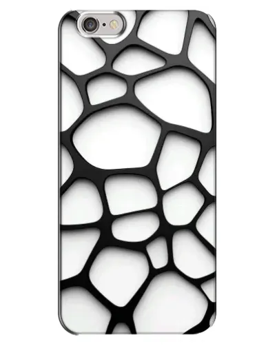 Чохол для iPhone 6 Plus / 6s Plus з картинкою «Біла об'ємна сітка»