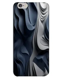 Чохол для iPhone 6 Plus / 6s Plus з картинкою «Об'ємні сині складки»