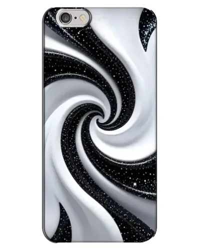 Чохол для iPhone 6 Plus / 6s Plus з картинкою «Чорно-біла спіраль»
