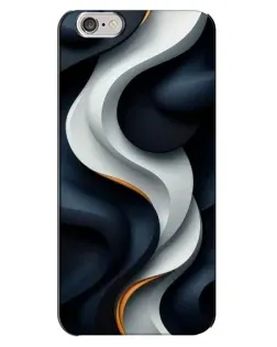 Чохол для iPhone 6 Plus / 6s Plus з картинкою «Об'ємні чорно-білі стрічки»