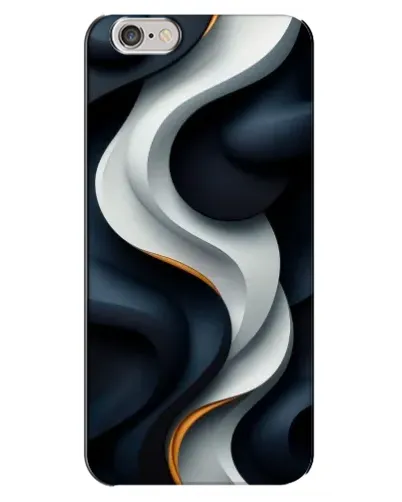 Чохол для iPhone 6 Plus / 6s Plus з картинкою «Об'ємні чорно-білі стрічки»
