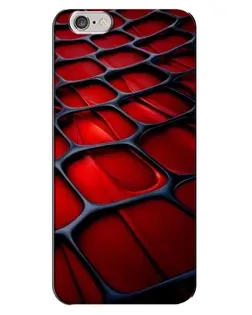 Чохол для iPhone 6 Plus / 6s Plus з картинкою «Червона глянцева сітка»