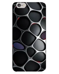 Чохол для iPhone 6 Plus / 6s Plus з картинкою «Об'ємна темна решітка»