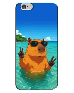 Чехол для iPhone 6 Plus / 6s Plus с картинкой «Морская капибара»
